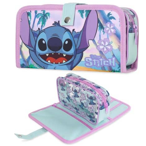 Disney Stitch Travel Makeup Bag – Stylish Cosmetic Organizer and Travel Pouch for Women, Teens, and Girls. Ideal Stitch-themed Gift.