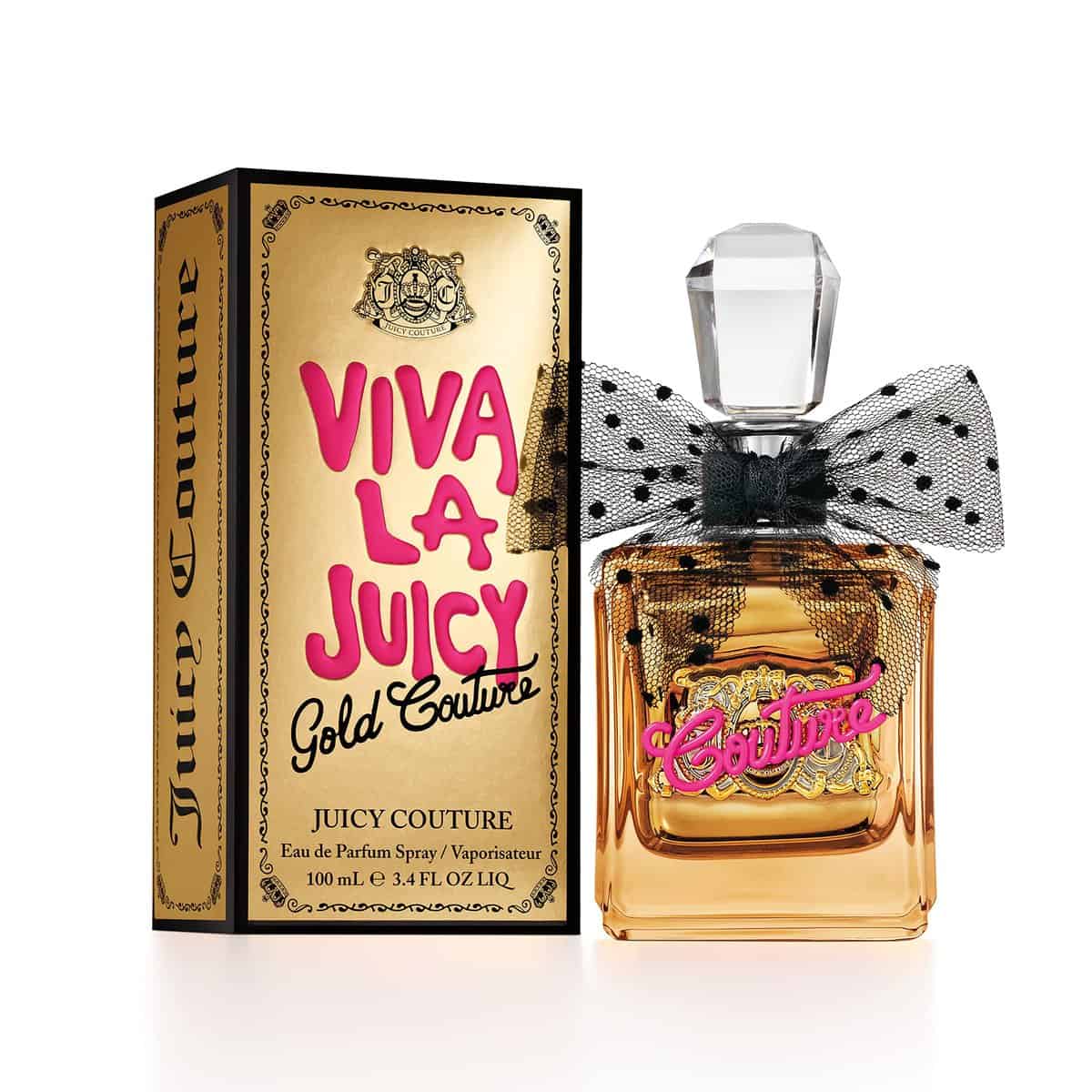 Juicy Couture Viva La Juicy Gold Couture Eau de Parfum (100 ml) Fruity & Warm Scent, Luxury Fragrance for Women