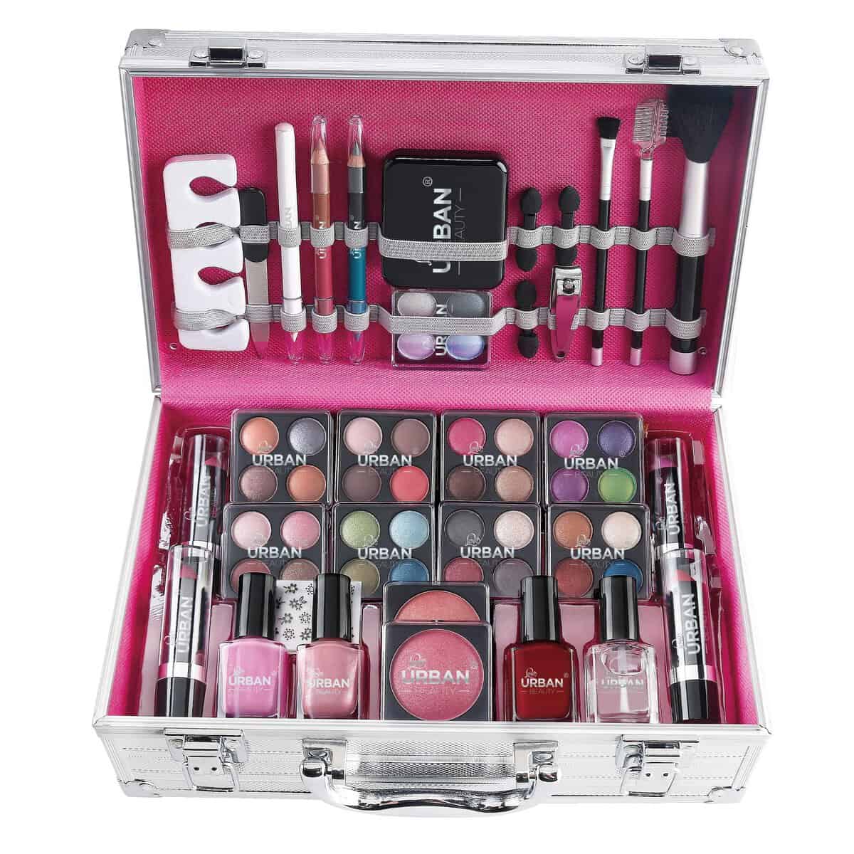 Love Urban Beauty 64 Piece complete Beauty Makeup Vanity Cosmetic Storage Set